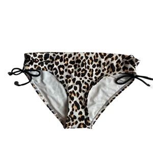 DKNY Leopard Print Bikini Bottom - Size M - NWT!